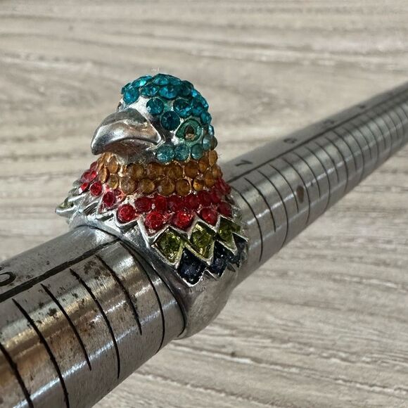 Parrot statement ring (size 9) - Picture 1 of 5